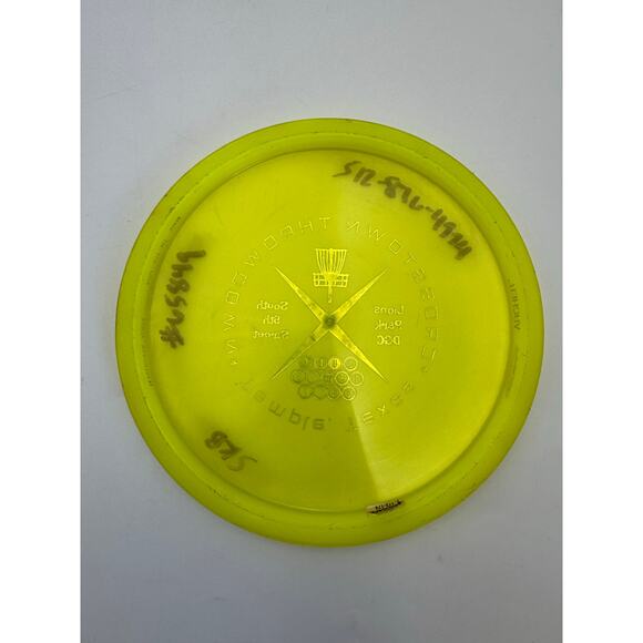 Disc Golf Crosstown Throwdown Event Stamp Distance Driver Disc Yellow - Picture 2 of 2